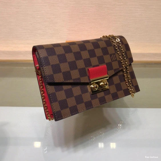 Fake Louis Bags VUITTON LOUIS CHAIN CROISETTE WALLET 0723